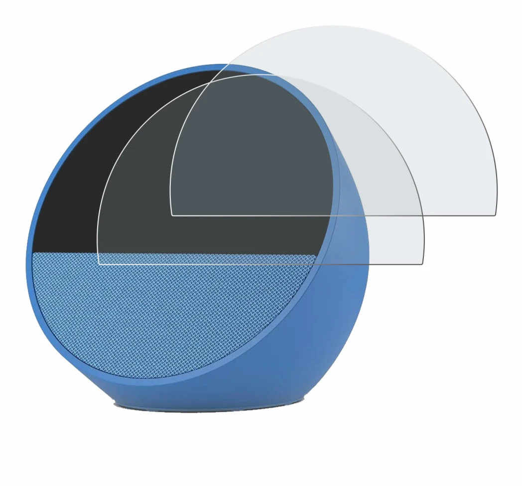 Image de l'appareil Amazon Echo Spot 2024 avec une grande variété de protections d'écran.