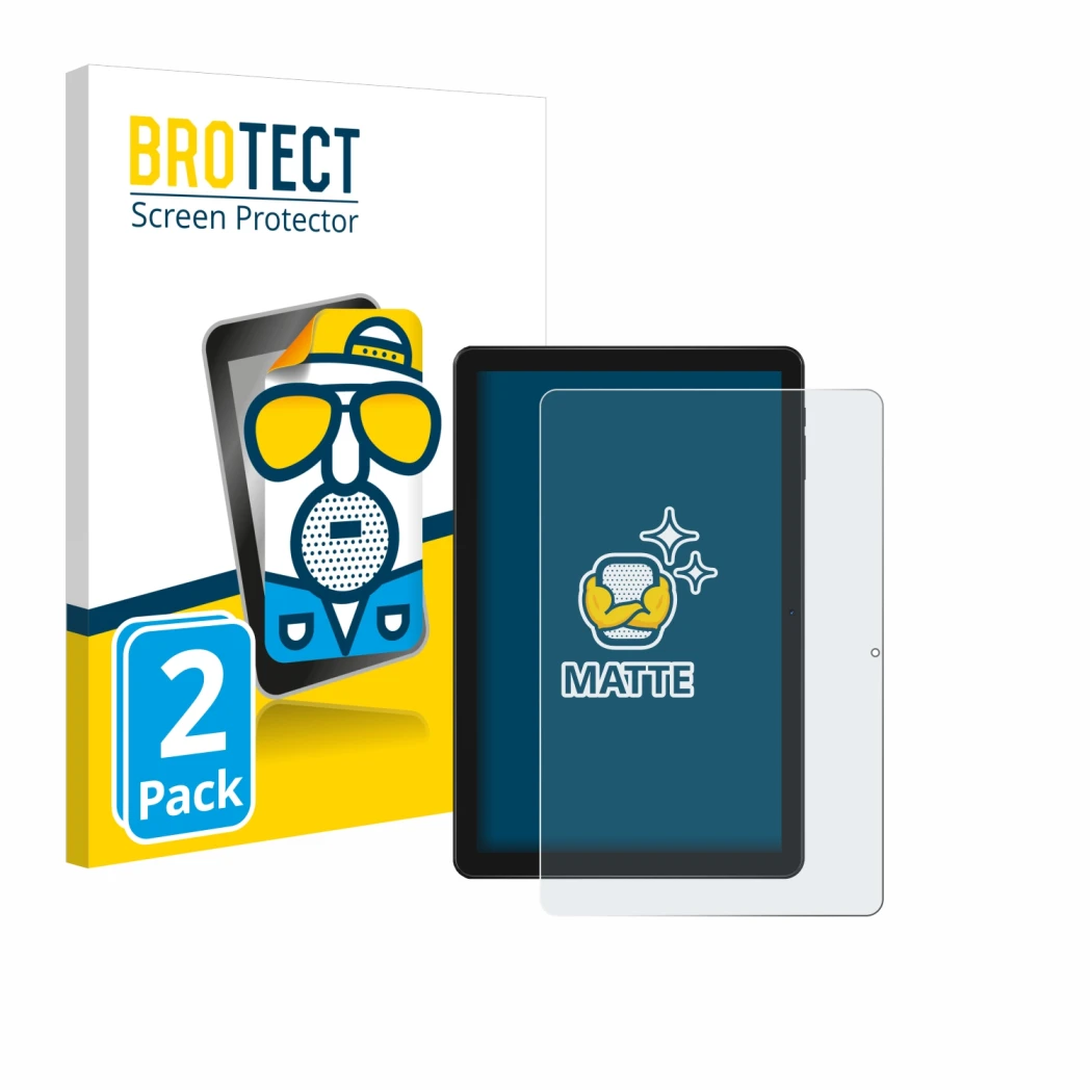 Face avant d’un emballage produit avec le logo de la marque BROTECT. À côté, l’appareil Doogee T10W est représenté avec la pro