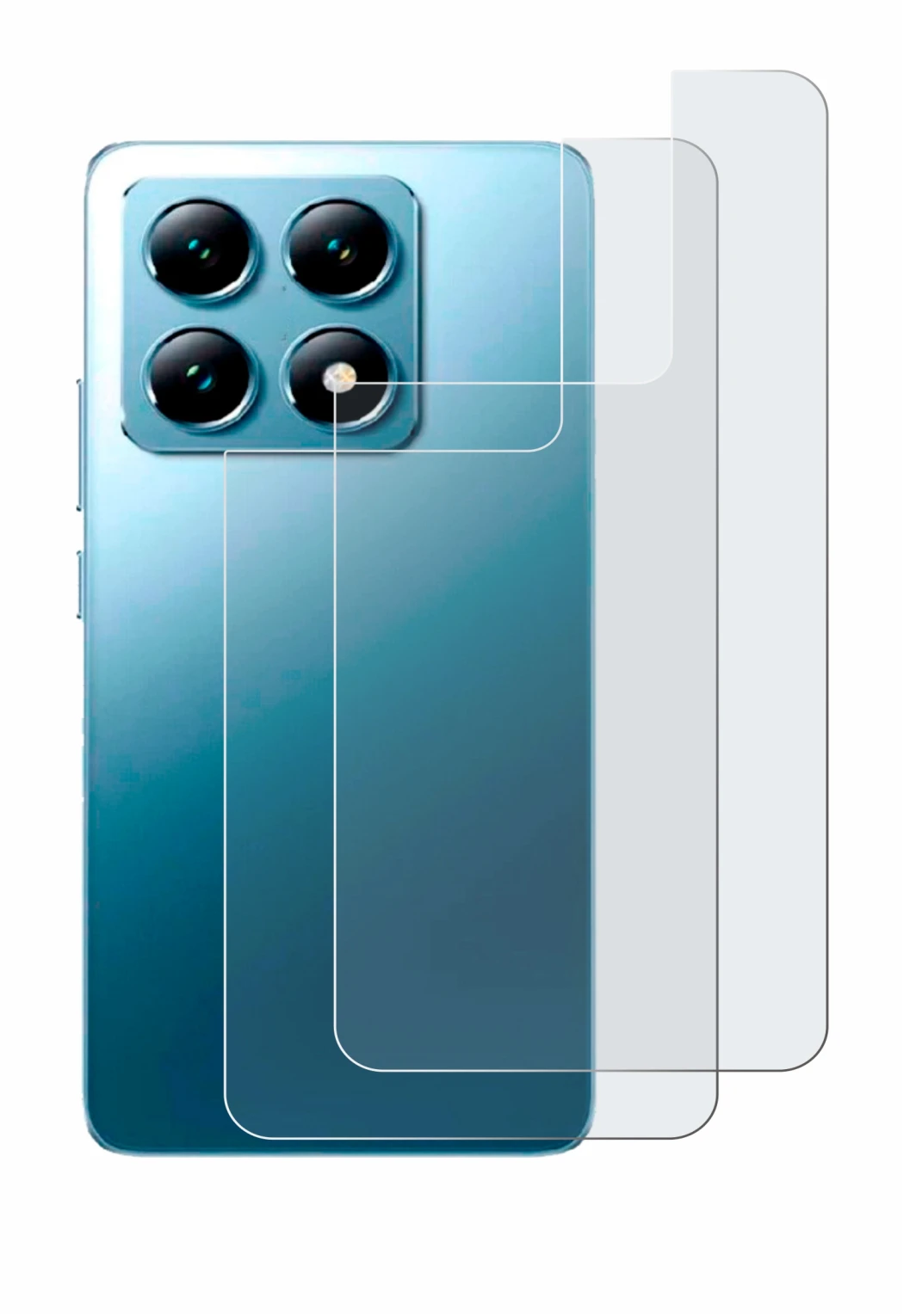 Image de l'appareil Xiaomi 14T (Arrière) avec une grande variété de protections d'écran.