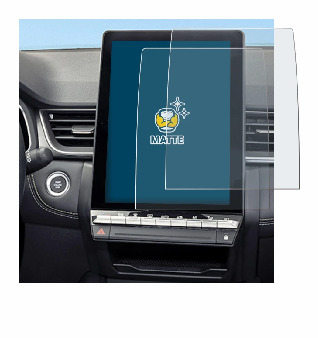 Image de l'appareil Renault Symbioz 2024 avec une grande variété de protections d'écran.