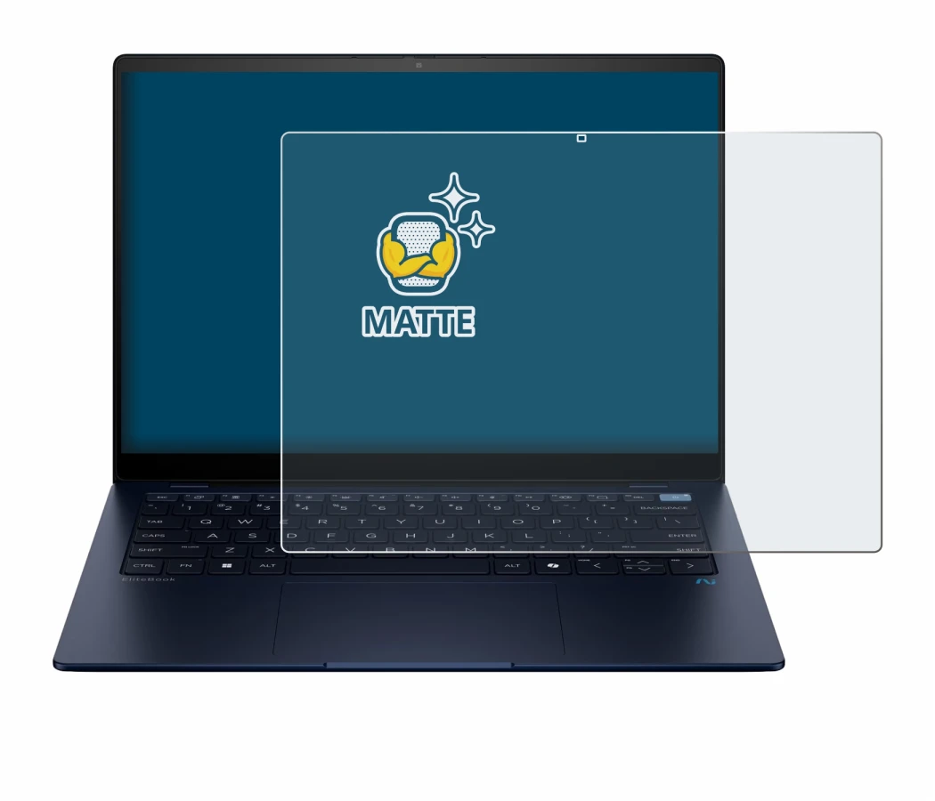 Image de l'appareil HP EliteBook Ultra 14 G1q avec une grande variété de protections d'écran.