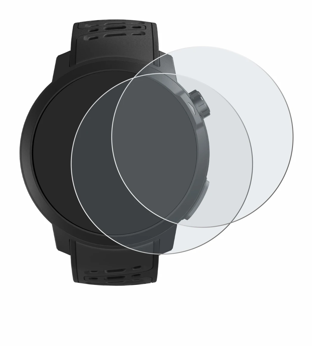 Image de l'appareil Coros Pace Pro avec une grande variété de protections d'écran.