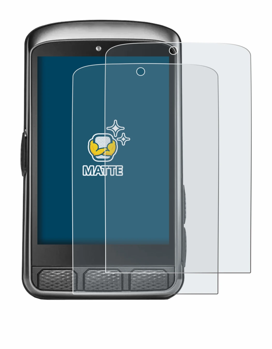 Image de l'appareil Wahoo Elemnt ACE avec une grande variété de protections d'écran.