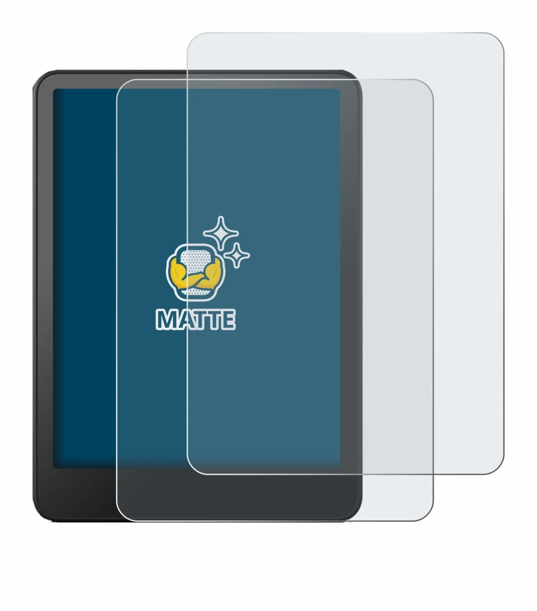 Image de l'appareil Amazon Kindle Paperwhite 2024 Signature Edition (12. Gen.) avec une grande variété de protections d'écran.