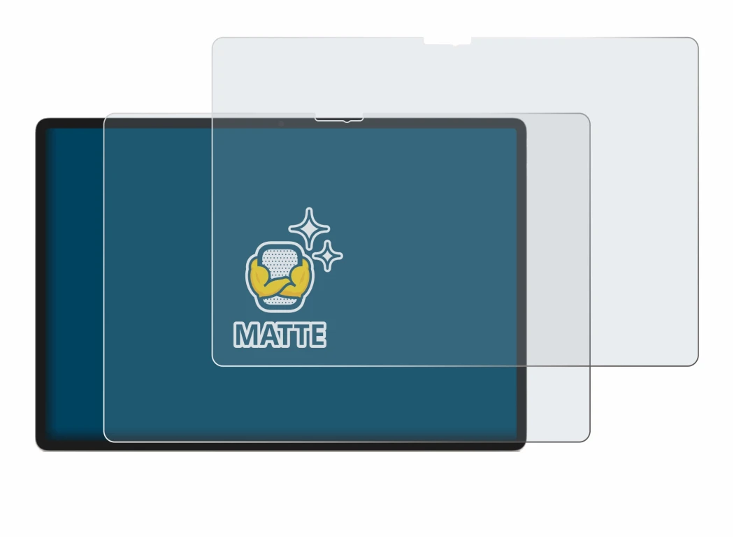 Image de l'appareil Lenovo Yoga Tab Plus 2025 avec une grande variété de protections d'écran.