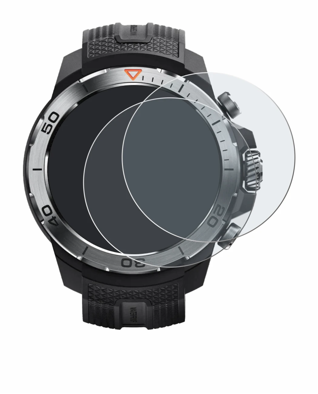 Image de l'appareil Xiaomi Mibro GS Explorer avec une grande variété de protections d'écran.