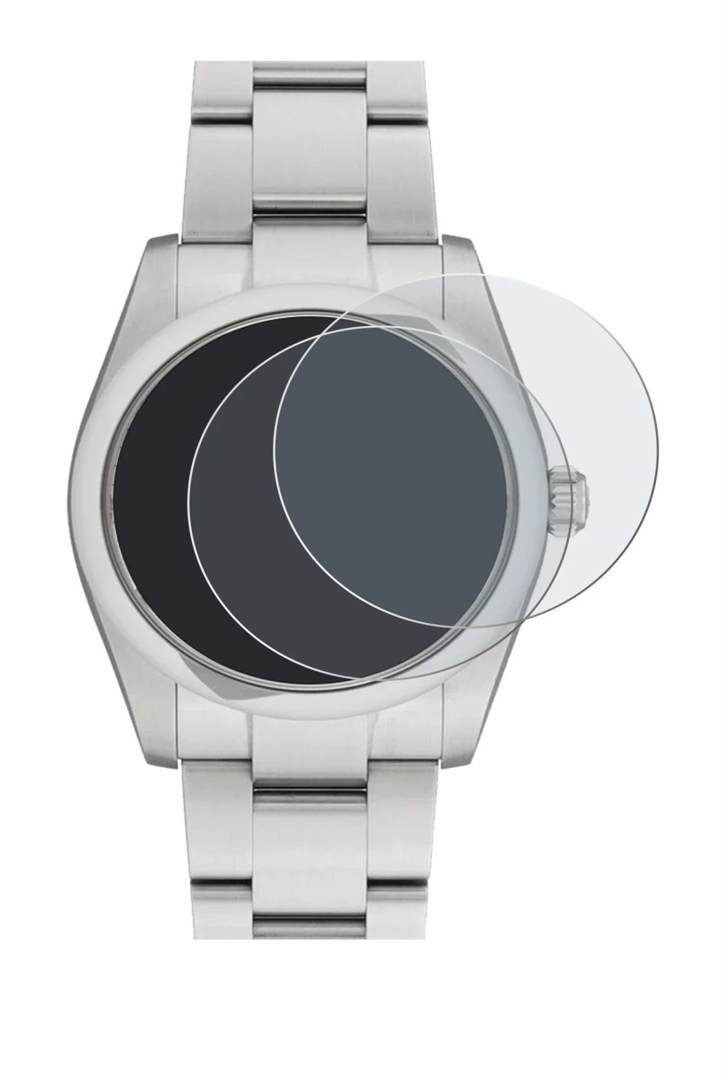 Image de l'appareil Rolex Oyster Perpetual 34 avec une grande variété de protections d'écran.