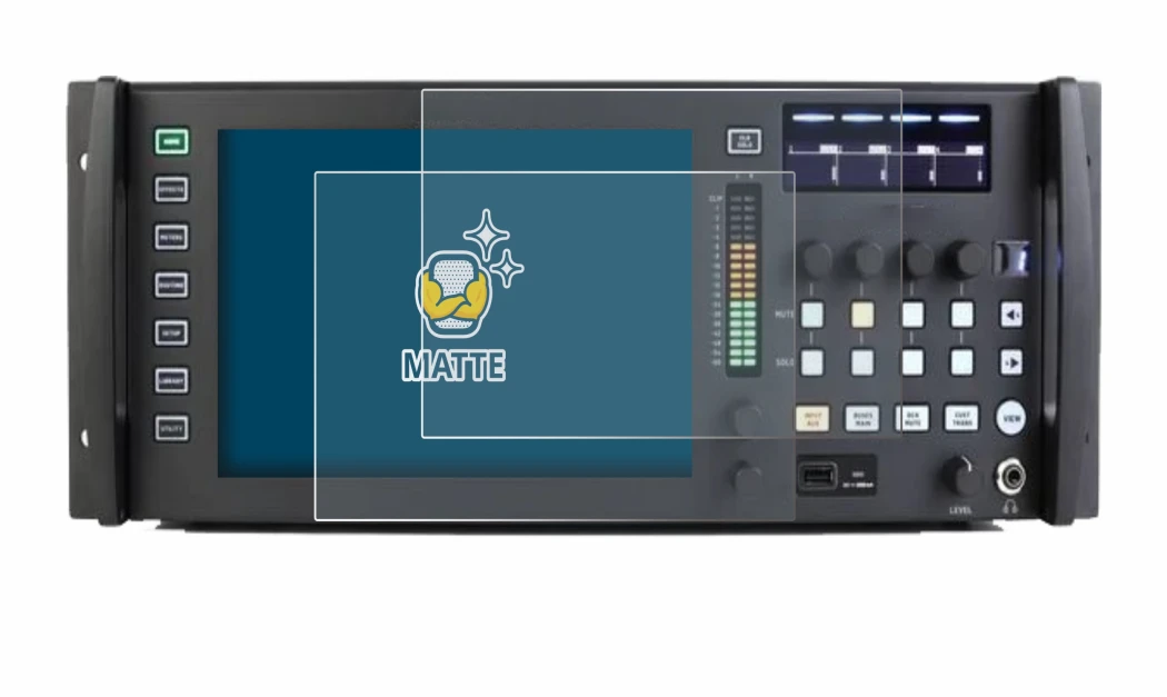 Image de l'appareil Behringer Wing Rack avec une grande variété de protections d'écran.