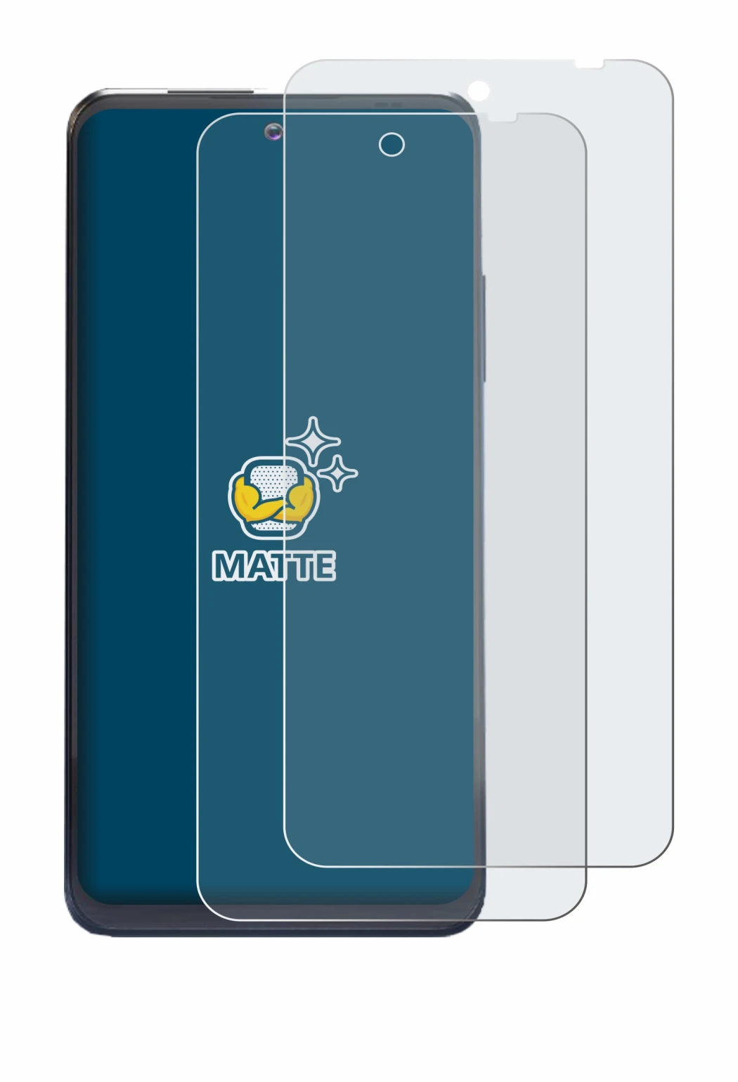 Image de l'appareil Thuraya One avec une grande variété de protections d'écran.