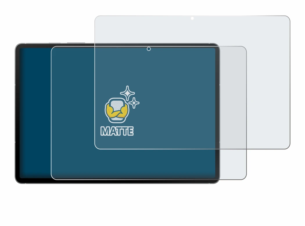 Image de l'appareil Samsung Galaxy Tab S10 FE 5G avec une grande variété de protections d'écran.