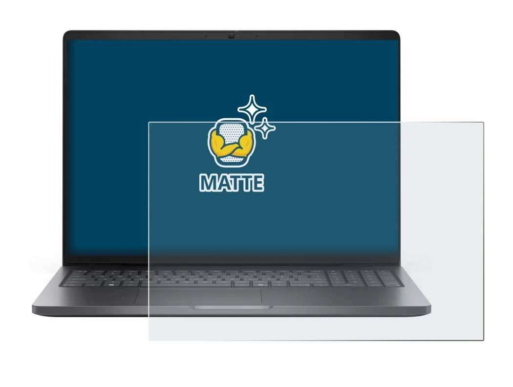 Image de l'appareil Dell Pro 16 PC16250 avec une grande variété de protections d'écran.