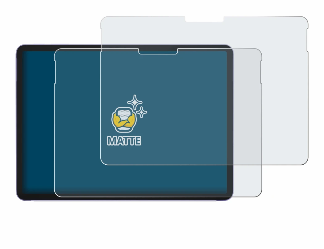 Image de l'appareil Microsoft Surface Pro 12 avec une grande variété de protections d'écran.