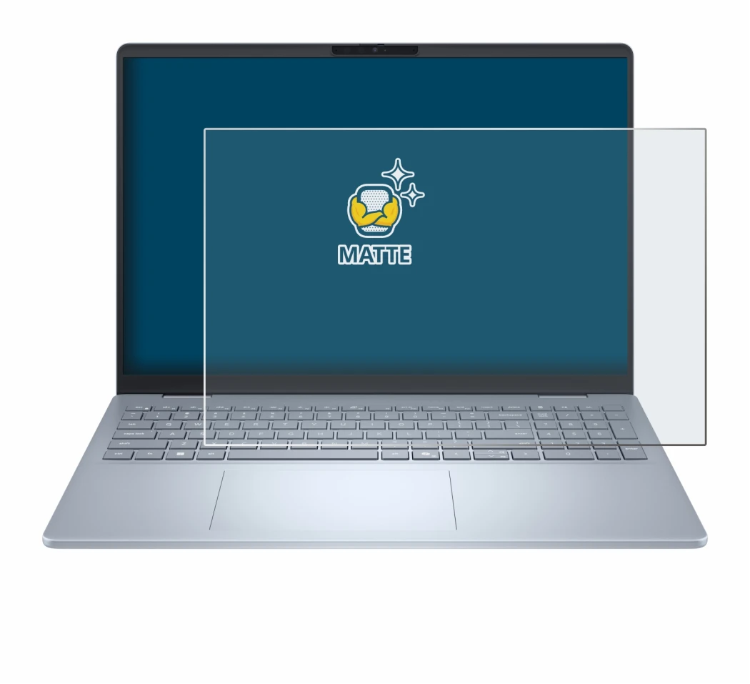 Image de l'appareil Dell 16 Plus Laptop avec une grande variété de protections d'écran.