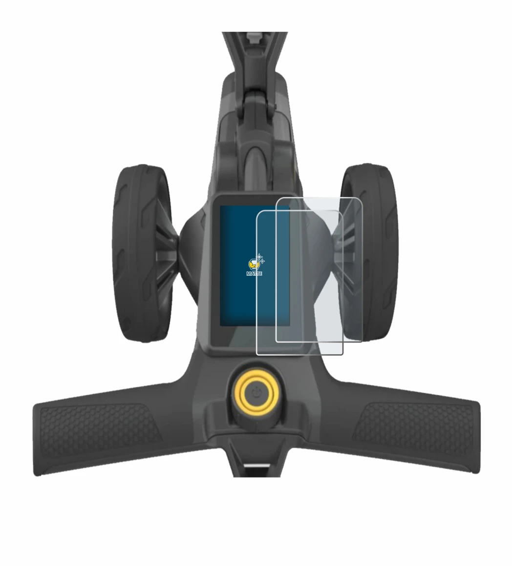 Image de l'appareil PowaKaddy CT10 avec une grande variété de protections d'écran.