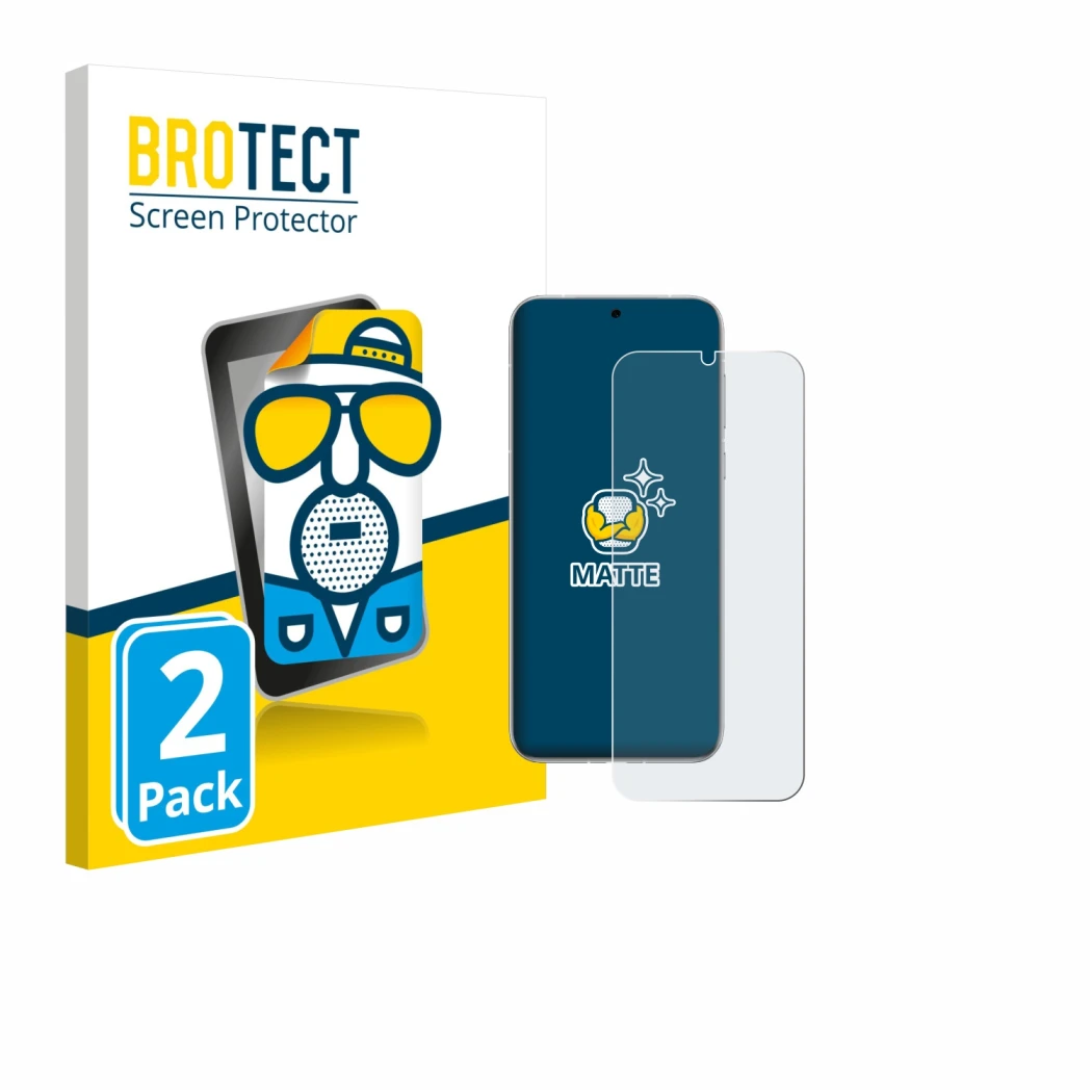 Face avant d’un emballage produit avec le logo de la marque BROTECT. À côté, l’appareil Huawei Pura 80 Ultra est représenté av