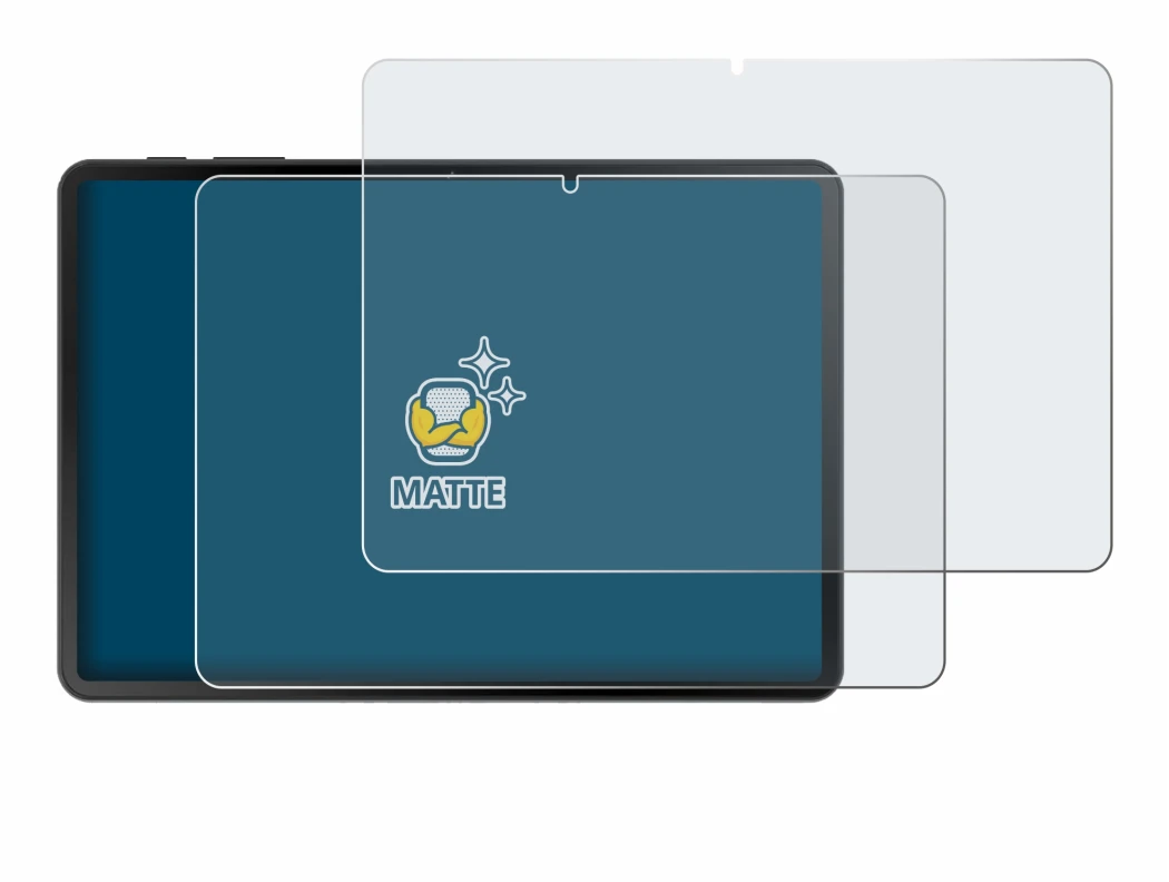 Image de l'appareil Doogee Tab A9 avec une grande variété de protections d'écran.