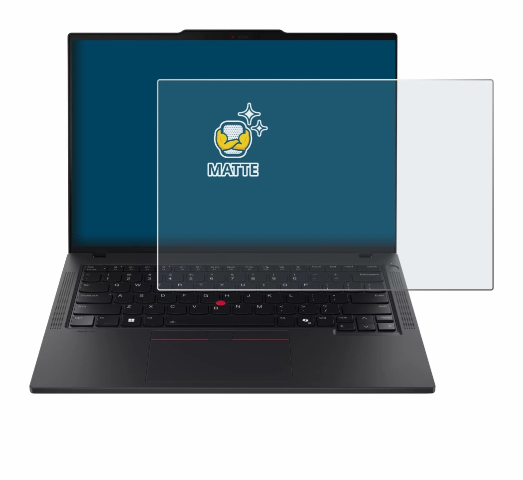 Image de l'appareil Lenovo ThinkPad T14 Gen 6 avec une grande variété de protections d'écran.
