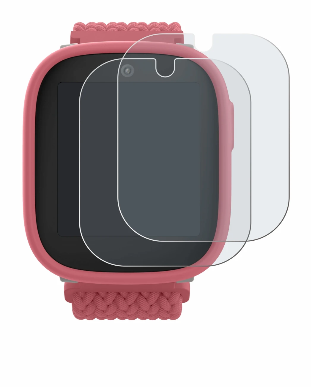 Image de l'appareil Xplora X6 Play 2025 (2ème génération) avec une grande variété de protections d'écran.