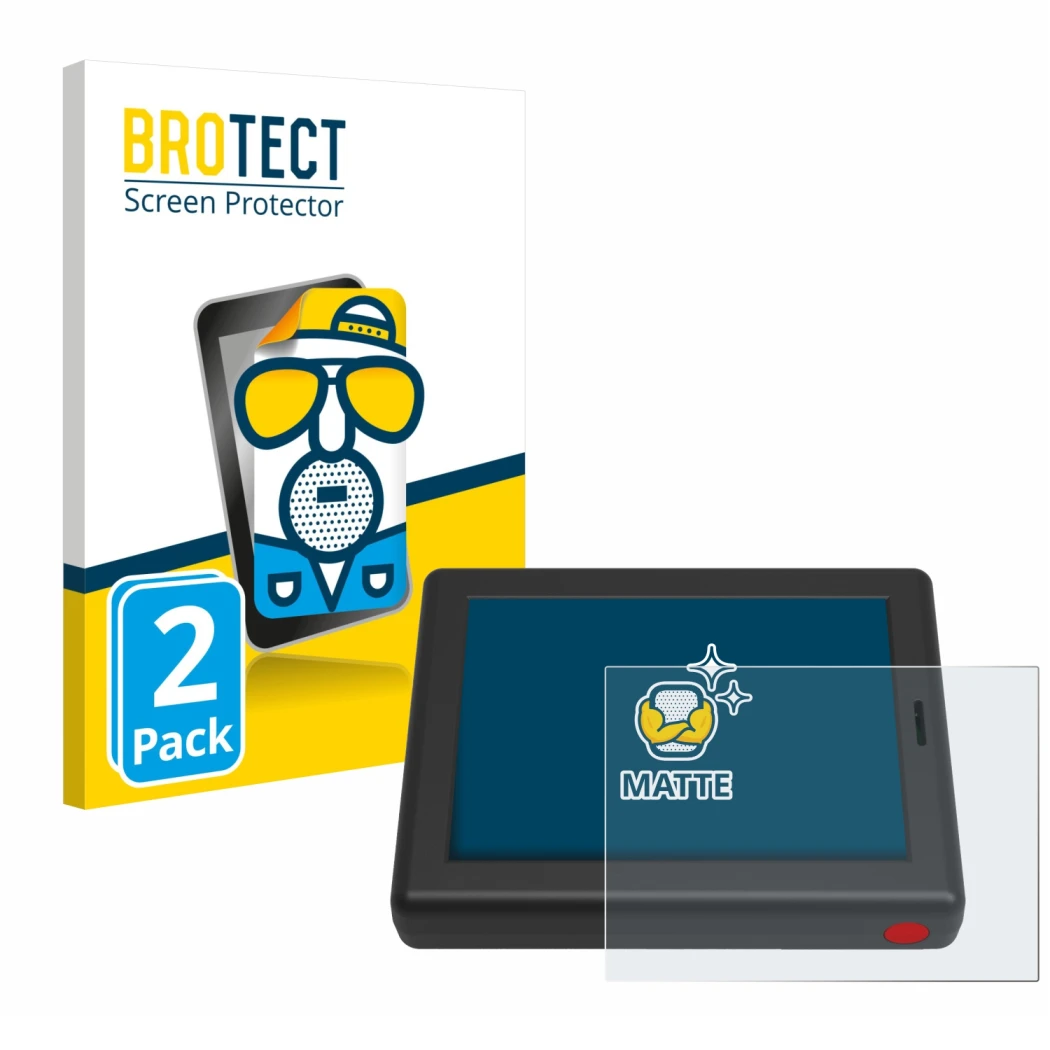 Face avant d’un emballage produit avec le logo de la marque BROTECT. À côté, l’appareil XC Tracer Maxx III est représenté avec