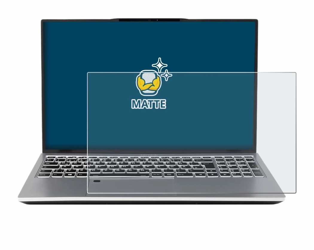 Image de l'appareil terra Mobile 1551R i7 1355U W11P avec une grande variété de protections d'écran.