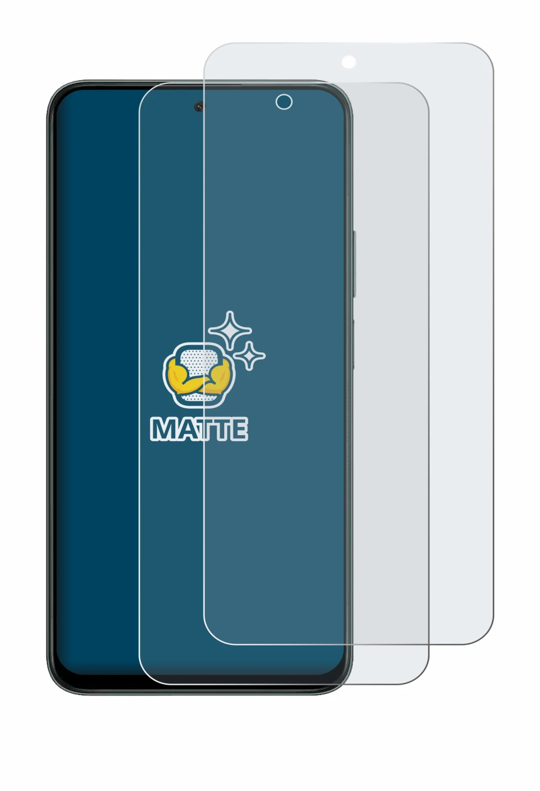 Image de l'appareil Honor X7d 5G avec une grande variété de protections d'écran.