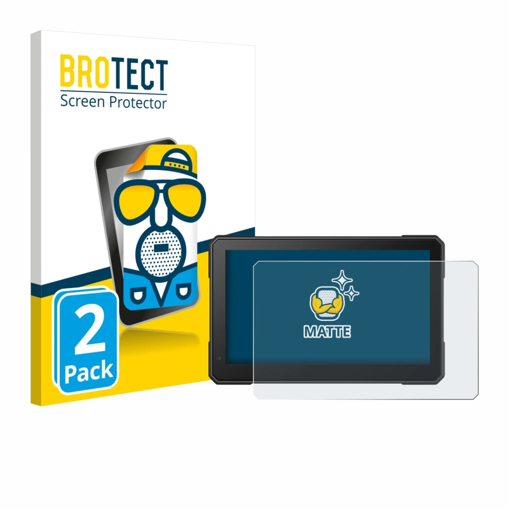 Face avant d’un emballage produit avec le logo de la marque BROTECT. À côté, l’appareil Interphone Sync 70 Essential est repré