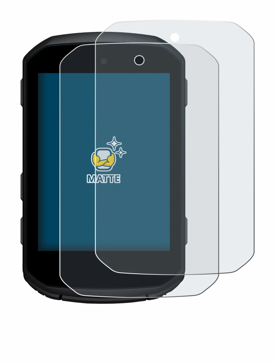 Image de l'appareil Garmin Edge 550 avec une grande variété de protections d'écran.