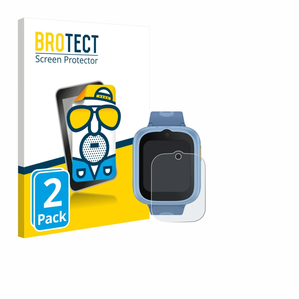 Face avant d’un emballage produit avec le logo de la marque BROTECT. À côté, l’appareil TCL Movetime MT48 est représenté avec 