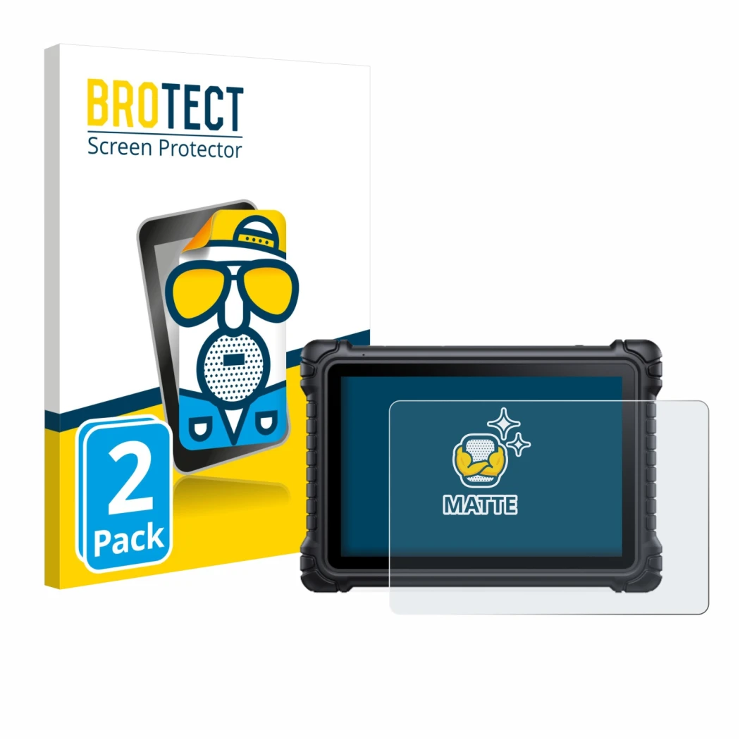 Face avant d’un emballage produit avec le logo de la marque BROTECT. À côté, l’appareil iCarsoft CR Eagle est représenté avec