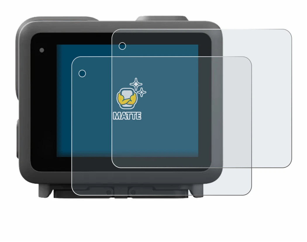 Image de l'appareil GoPro Lit Hero avec une grande variété de protections d'écran.