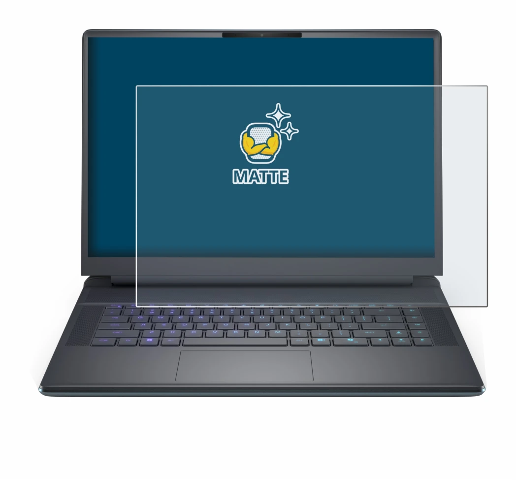 Image de l'appareil Dell Alienware 16 Area-51 avec une grande variété de protections d'écran.