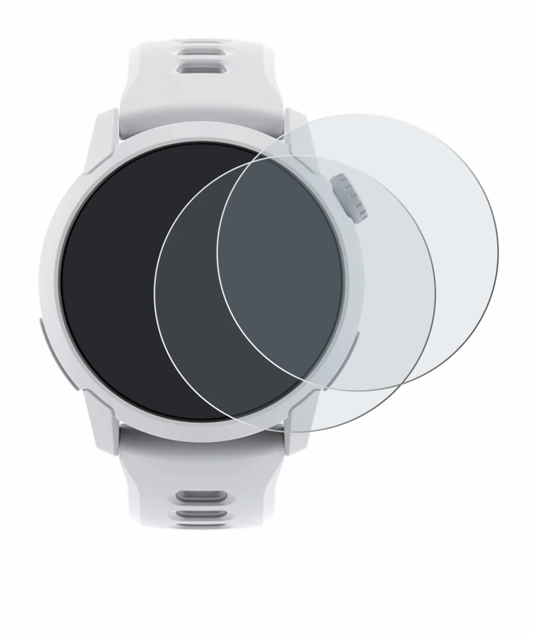 Image de l'appareil Coros Pace 4 avec une grande variété de protections d'écran.