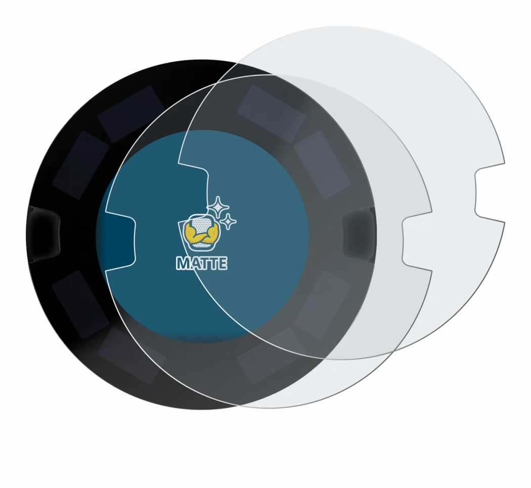 Image de l'appareil OOONO P-DISC NO3 avec une grande variété de protections d'écran.