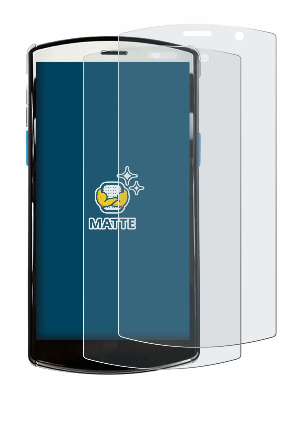 Image de l'appareil Unitech EA510 avec une grande variété de protections d'écran.