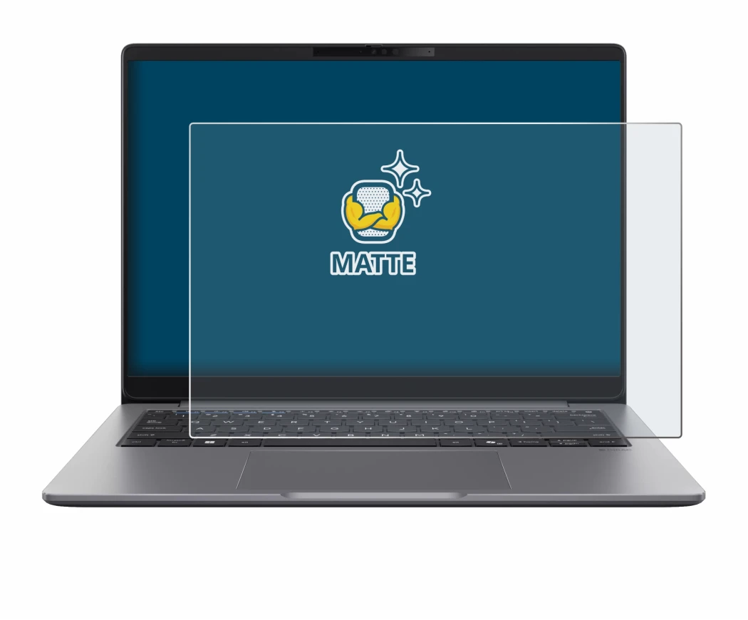 Image de l'appareil ASUS ExpertBook P5 G2 avec une grande variété de protections d'écran.