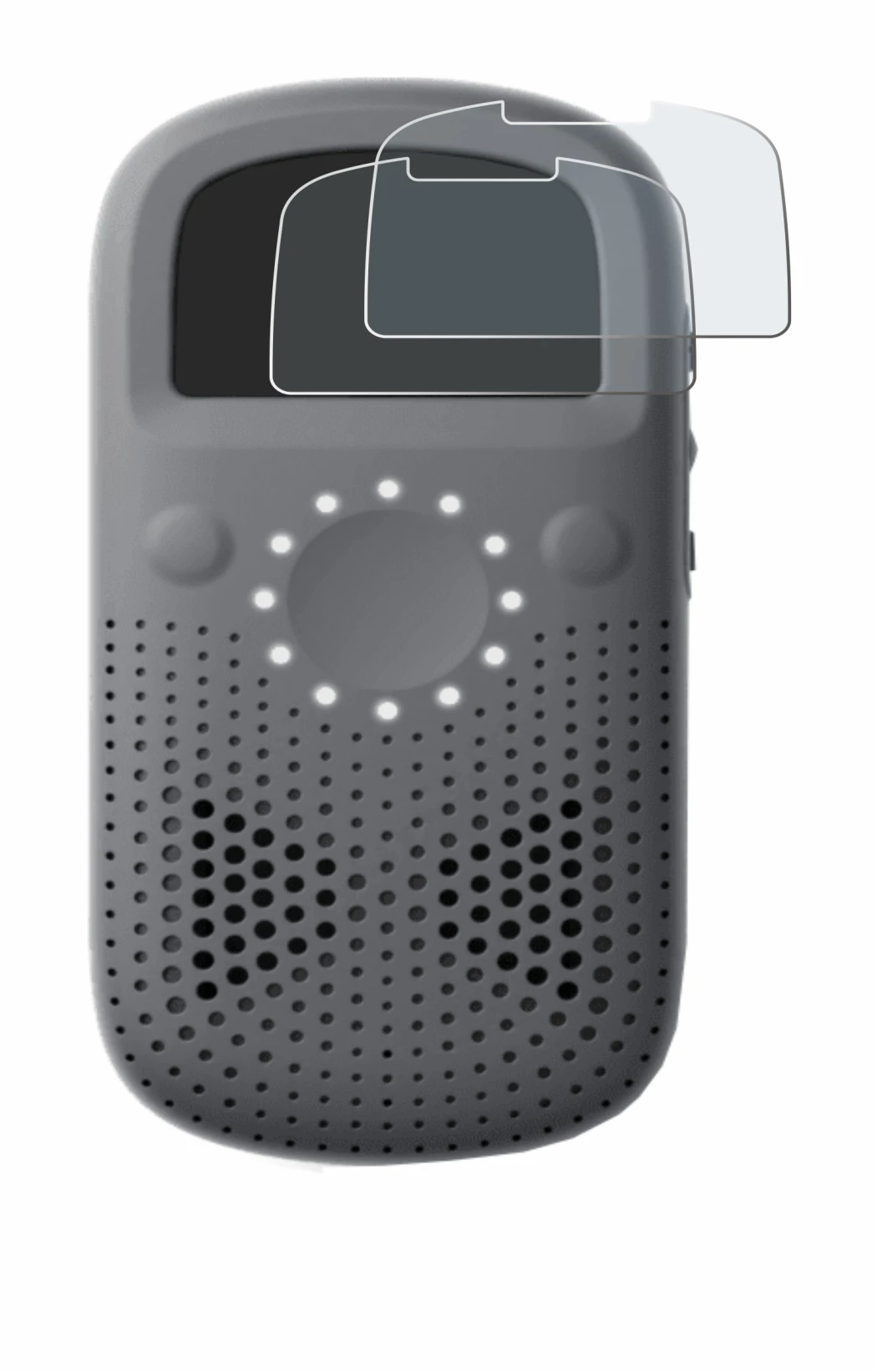 Image de l'appareil Relay X avec une grande variété de protections d'écran.