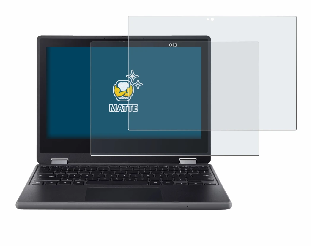 Image de l'appareil Acer Chromebook Spin 511 R757TN avec une grande variété de protections d'écran.