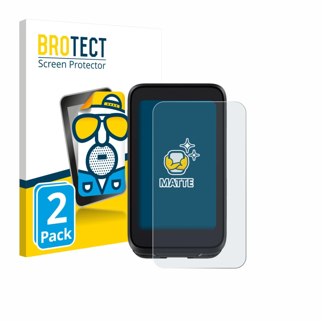 Face avant d’un emballage produit avec le logo de la marque BROTECT. À côté, l’appareil igpsport BiNavi Air est représenté ave