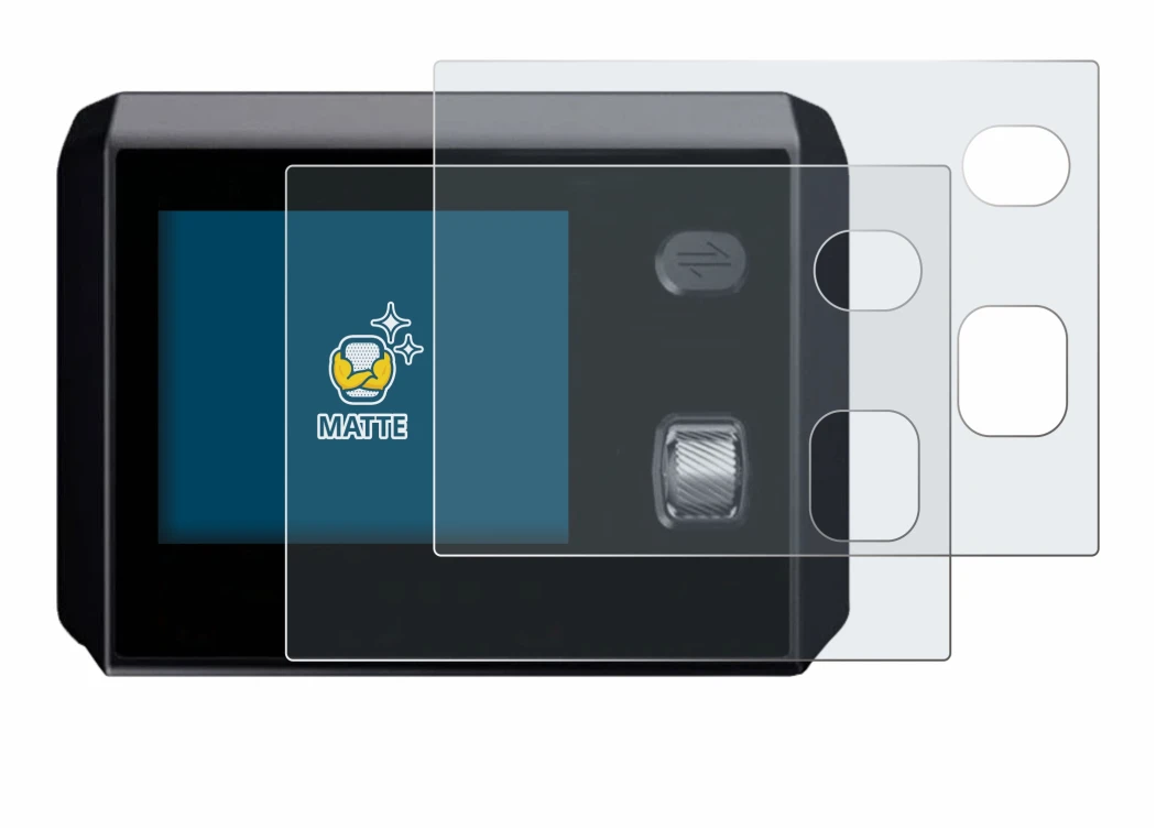 Image de l'appareil SkyRC MC5000 avec une grande variété de protections d'écran.
