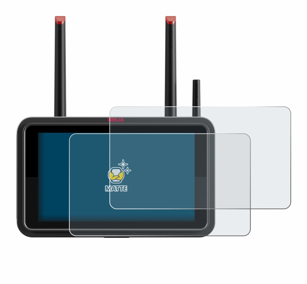 Image de l'appareil Atomos Ninja TX avec une grande variété de protections d'écran.