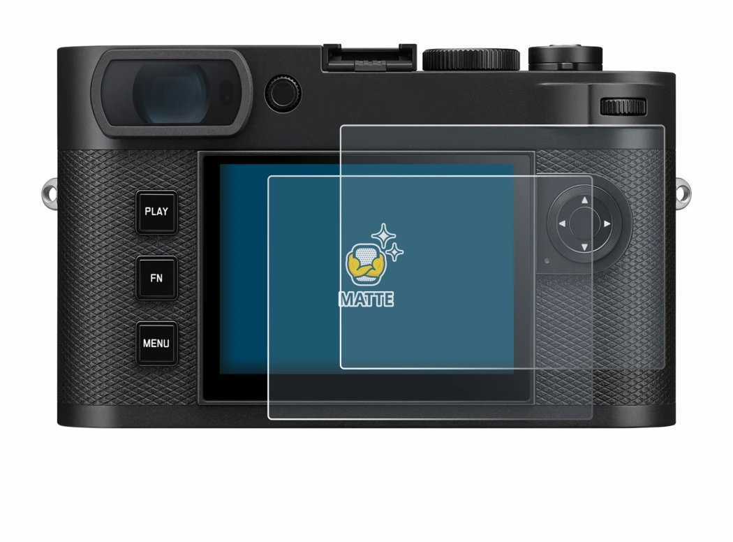 Image de l'appareil Leica M EV1 avec une grande variété de protections d'écran.