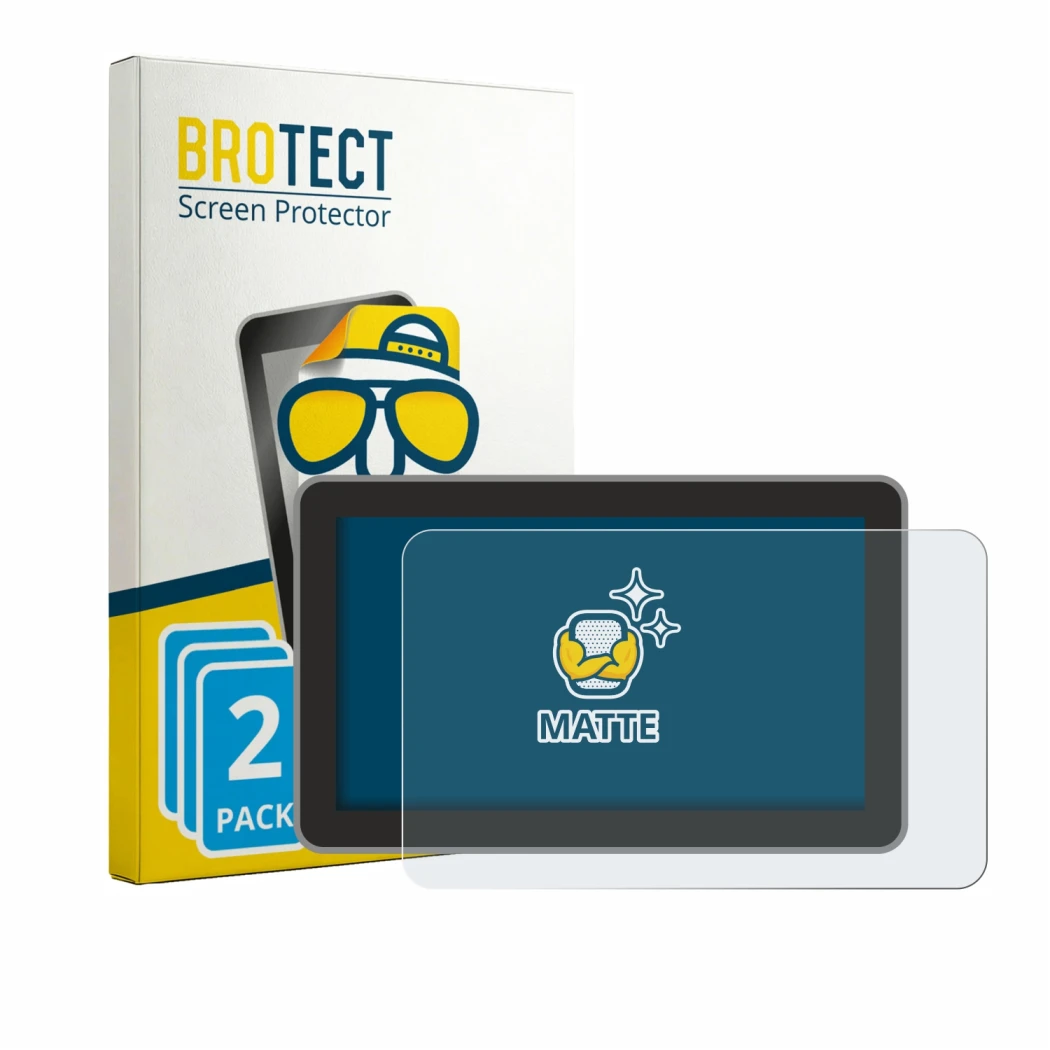 Face avant d’un emballage produit avec le logo de la marque BROTECT. À côté, l’appareil Bambu Lab H2C est représenté avec la p