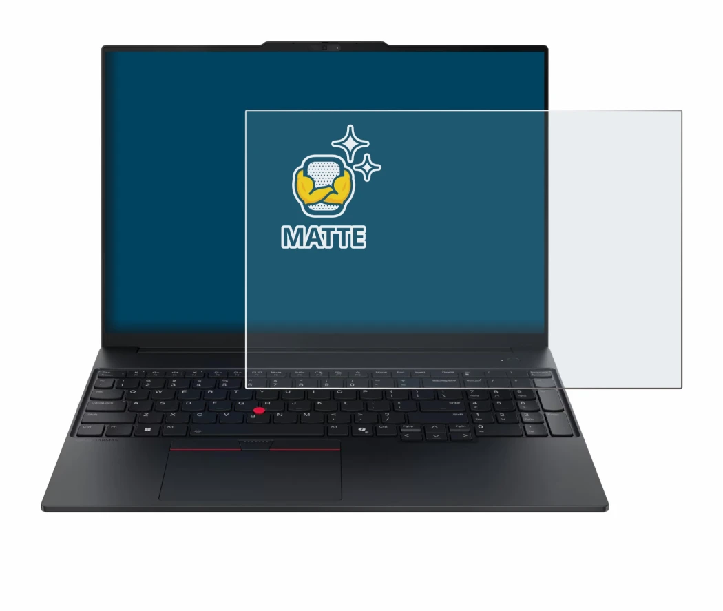 Image de l'appareil Lenovo ThinkPad E16 Gen 4 avec une grande variété de protections d'écran.