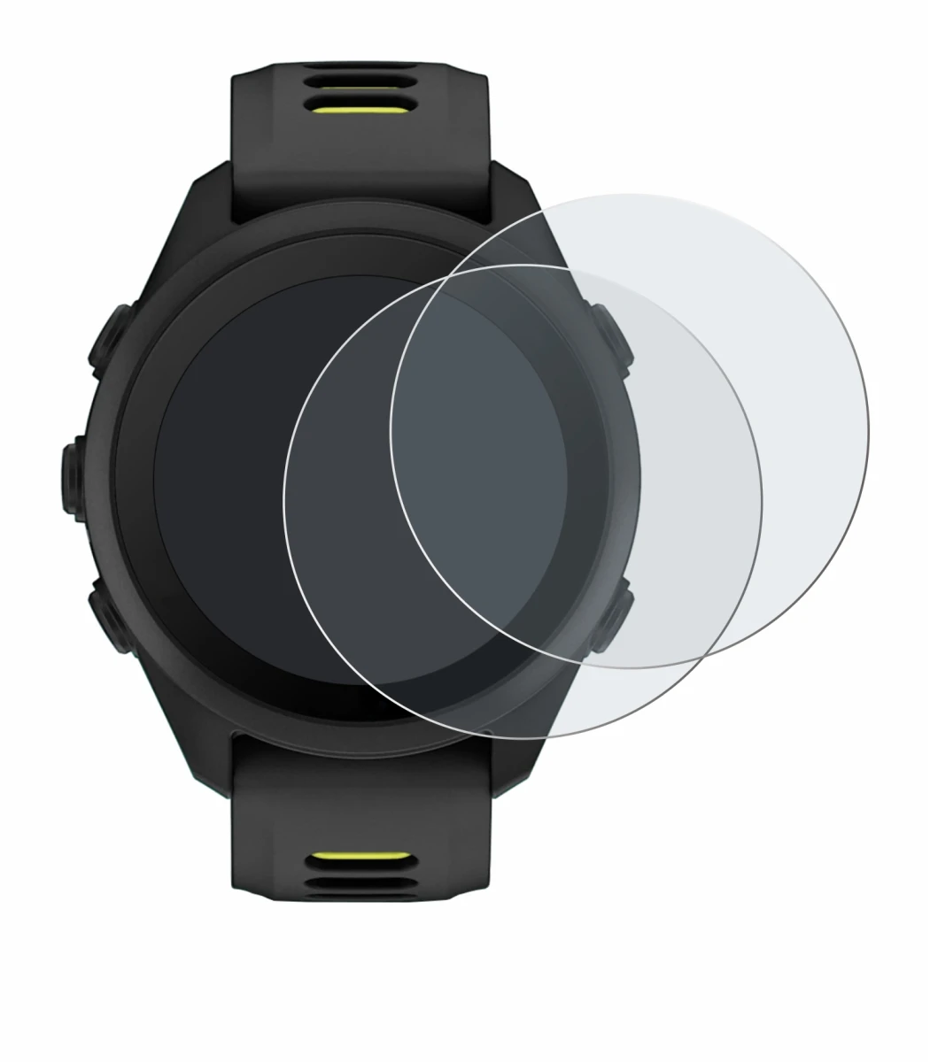 Image de l'appareil Garmin Forerunner 170 avec une grande variété de protections d'écran.