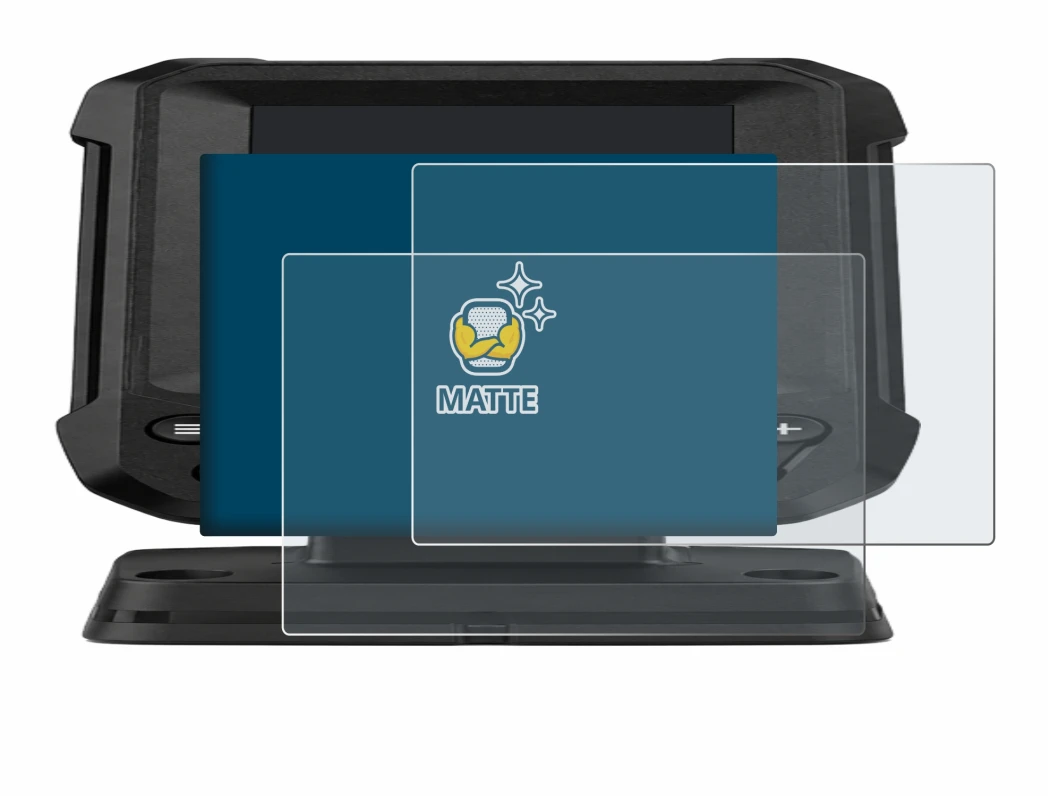 Image de l'appareil Lowrance Eagle 4 avec une grande variété de protections d'écran.