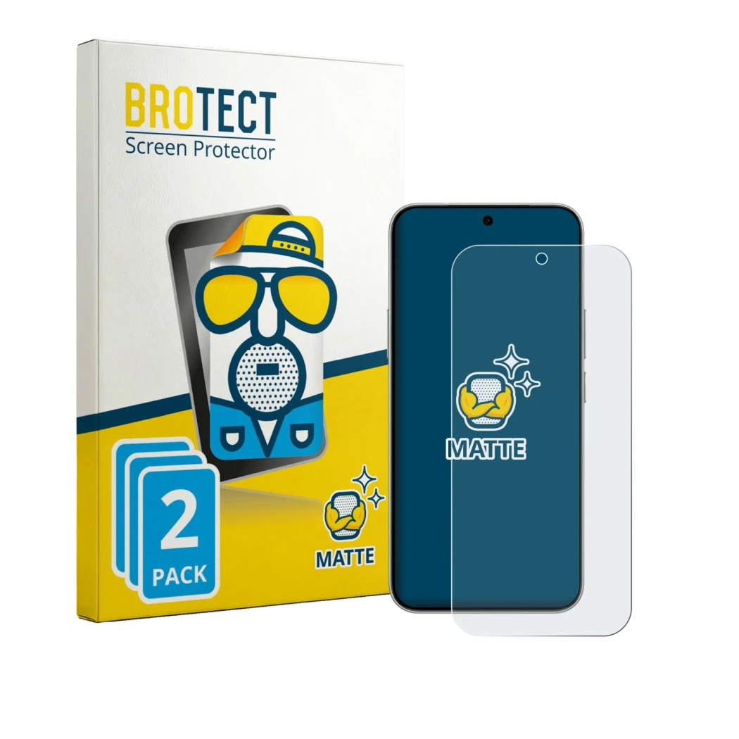 Face avant d’un emballage produit avec le logo de la marque BROTECT. À côté, l’appareil Vivo S60 est représenté avec la protec