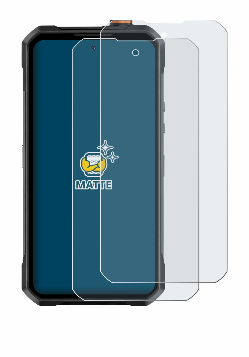 Image de l'appareil Oukitel WP61 Plus avec une grande variété de protections d'écran.