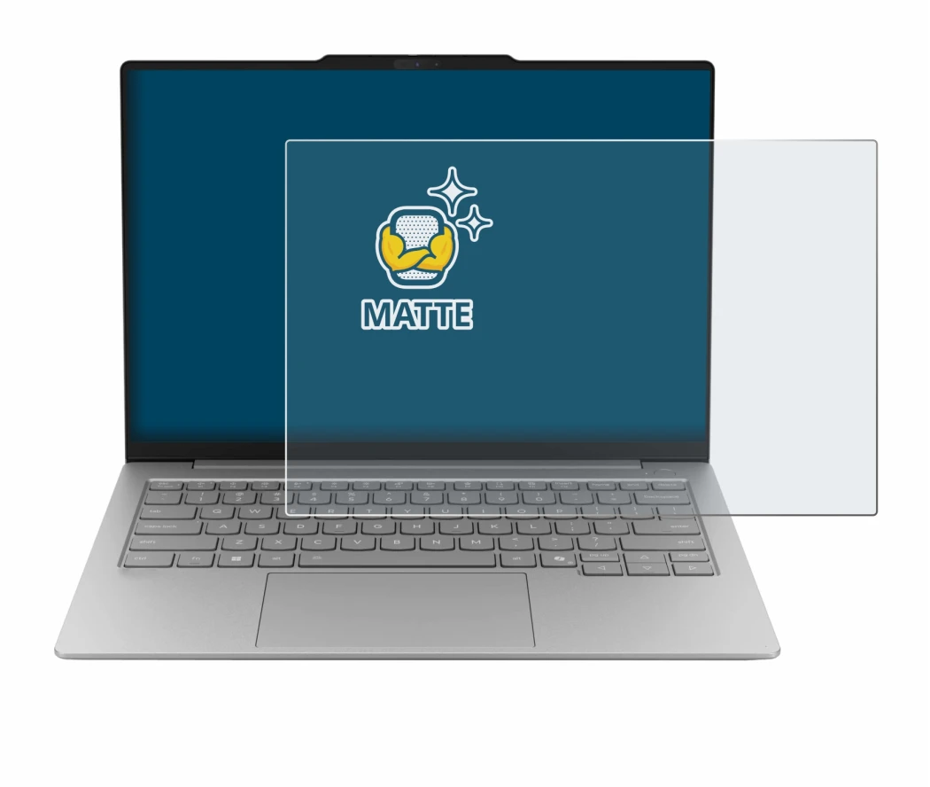 Image de l'appareil Lenovo ThinkBook 14X avec une grande variété de protections d'écran.