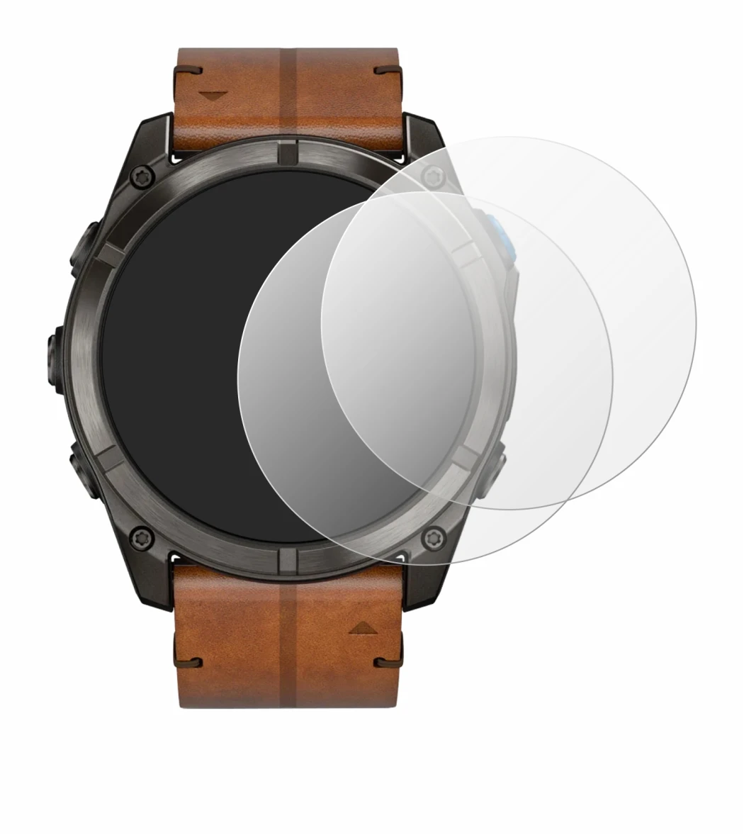 Image de l'appareil Garmin D2 Mach 2 Pro (51 mm) avec une grande variété de protections d'écran.