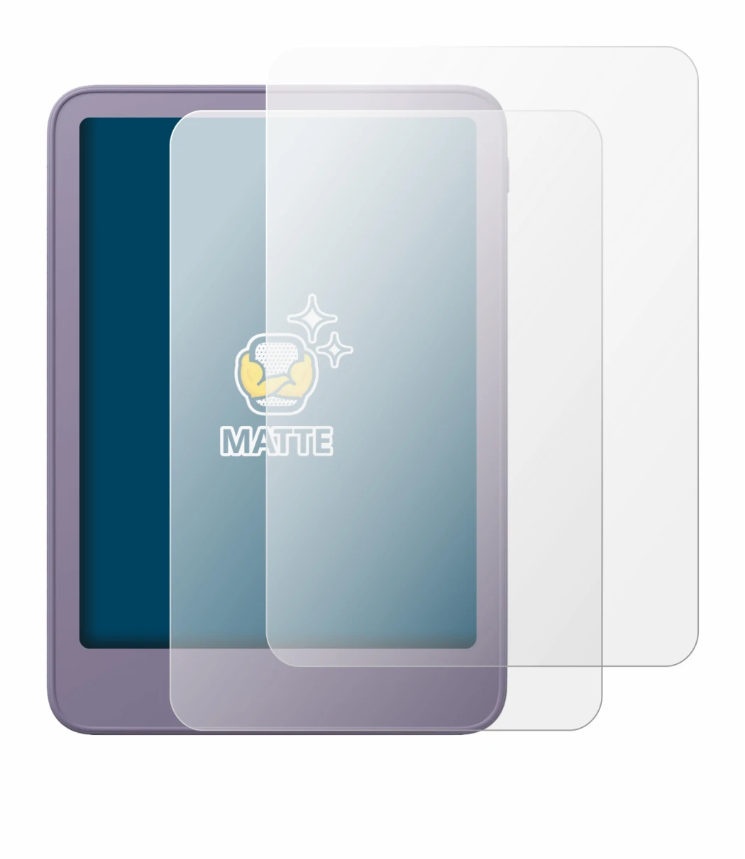 Image de l'appareil Amazon Kindle 2026 avec une grande variété de protections d'écran.